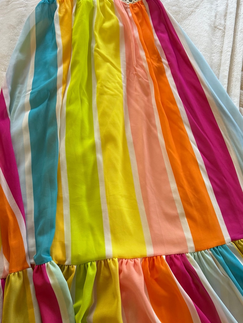 Multi-Color Striped V-Neck Sundress - Picture 2 of 4